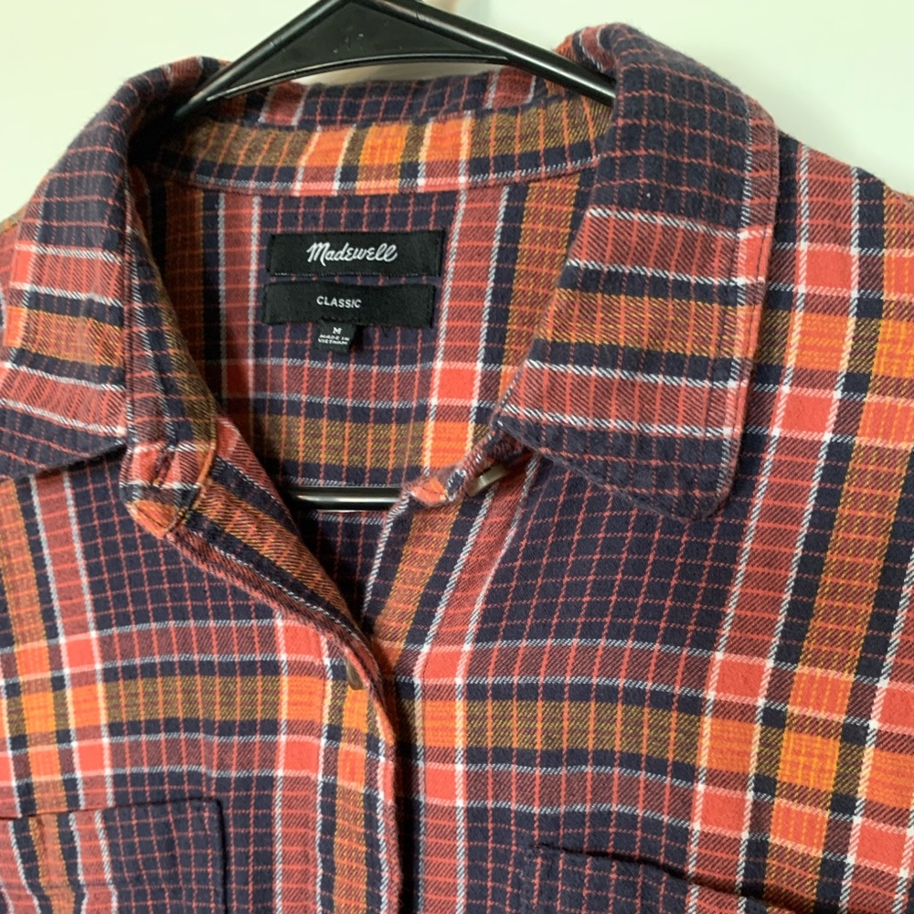 Madewell Flannel Classic Ex-Boyfriend Shirt in Edith Plaid - Picture 9 of 9
